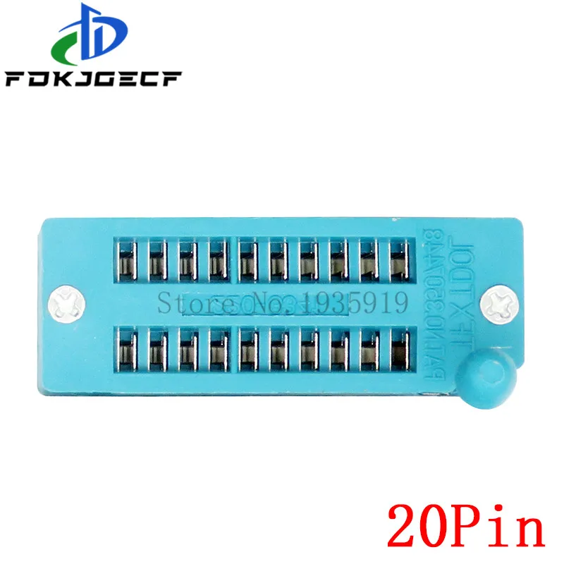 1 sztuk/partia 14 16 18 20 24 28 32 40 P Pin 2.54 MM zielony DIP uniwersalny ZIF IC gniazdo Test lutowane typu IC blokada siedzenia zif gniazdo