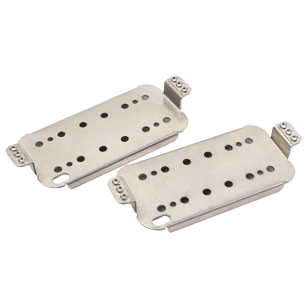 2 Pieces Electric Guitar Humbucker Double Coil Pickup Baseplates Guitar Accessory 50mm+52mm