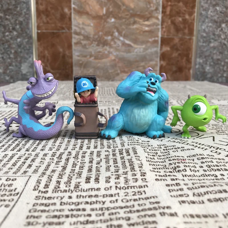 Disney Monsters University Randall Boggs Mike Sullivan Abu Action Figure Dolls Toys Kawaii Collection Model Gift Kids Girls