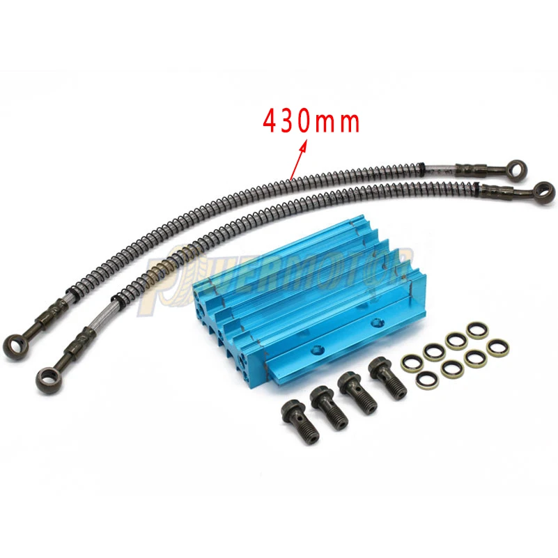 Motorcycle Oil Radiator Bike Oil Cooler Kit for Lifan 110 125cc Honda CRF Aluminum ATV Quad Motocross Engine Cooling Accessories