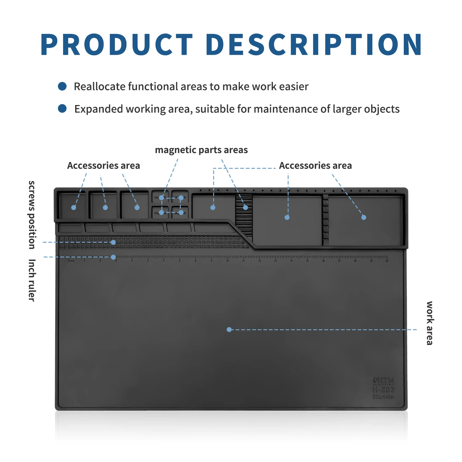 Repair Pad With Magnetic Heat-Resistant Soldering Station Silicon Soldering Mat Work Pad Desk BGA Platform Welding Pad Big Size