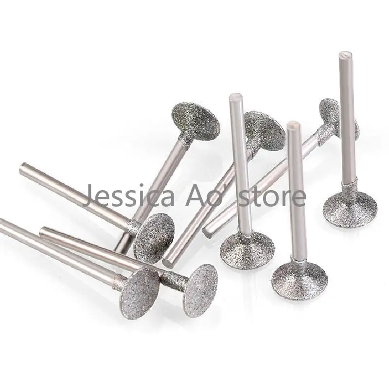 16 pz 0.5-16mm H testa di chiodo pietra scritte rettifica ago giada intaglio strumento Dremel lucidatura mulino elettrico diamante frese rotative
