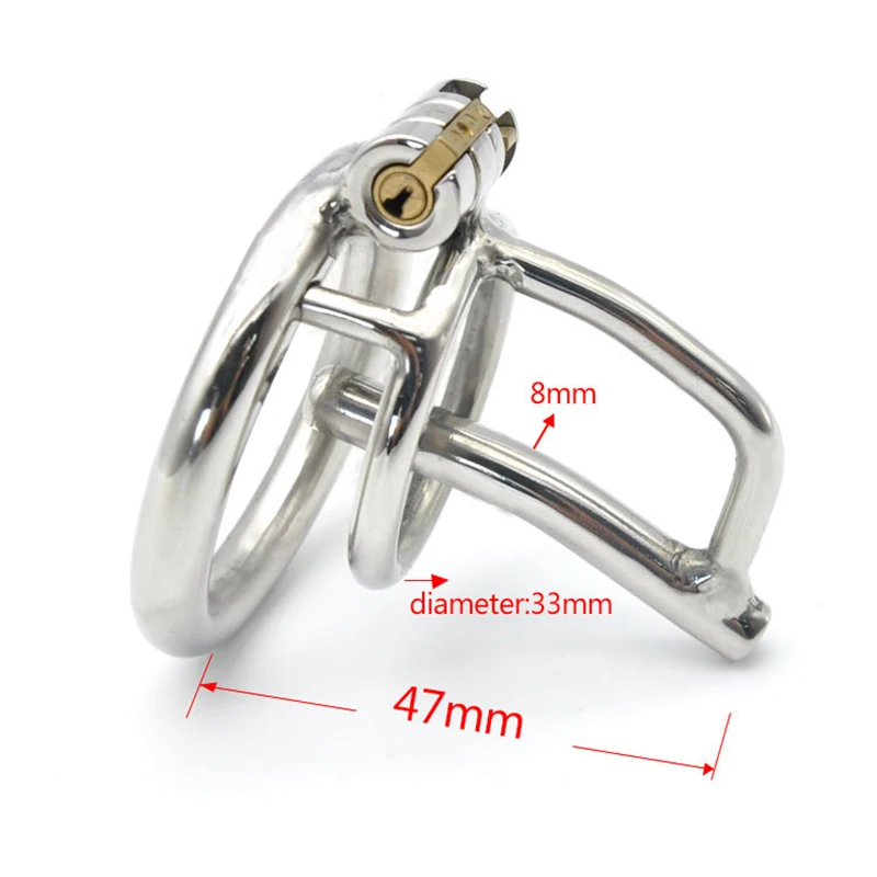 CHASTE BIRD New 304 Stainless Steel Male Chastity Device Cock Cage Belt with Stealth lock Ring Penis Ring Metal Tube A279