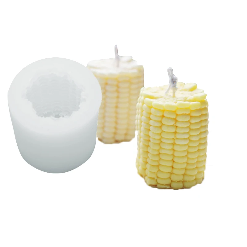 The Corn Shape Candle Mold Silicone Mold Cake Soap Mould Maize DIY Handmade Candle Molds Aromatherapy Making Handmade Wax Molds