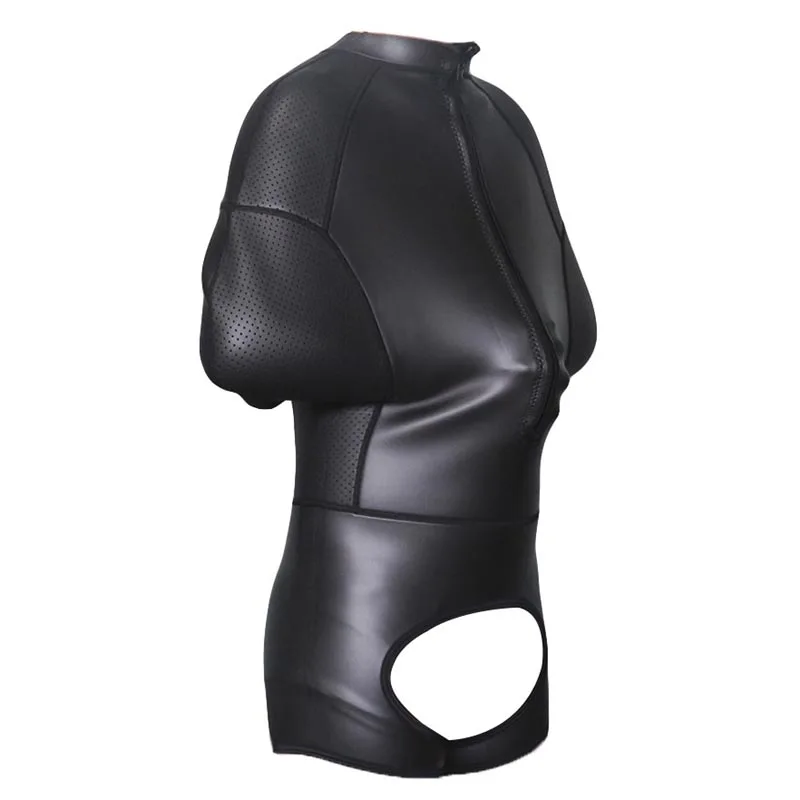 Men Soft Latex Rubber Bodybag Binder Sleep Sack Heavy Duty Gothic Half Body Restraint Straitjacket Bondagebag Fetish Costume