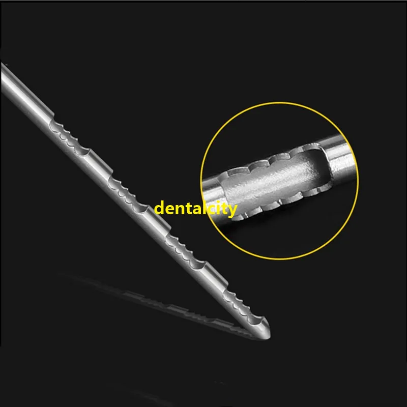 Sawtooth shape needle Fat harvesting cannula for stem cells liposuction cannula fat transfer needle