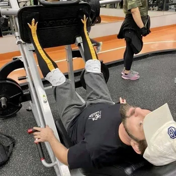 동물 만화 코스프레 미친 피트니스 체육관 데드리프트 운동 할로윈 참신 닭 다리 무릎 높이 양말 재미 있은 선물 Calcetines