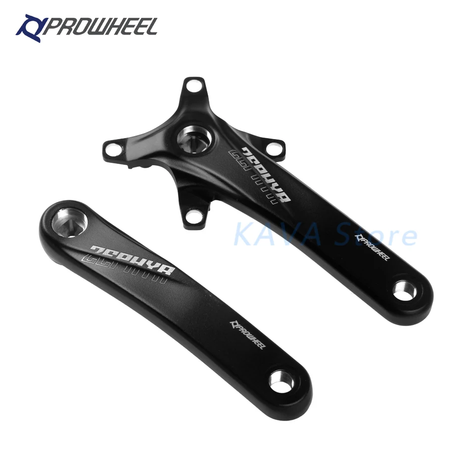 Prowheel Mountain Bike Square Hole Crankset 175 170mm MTB Bicycle Sprocket 38T 36T 34T 32T Narrow Wide Crown Bicycle Crank