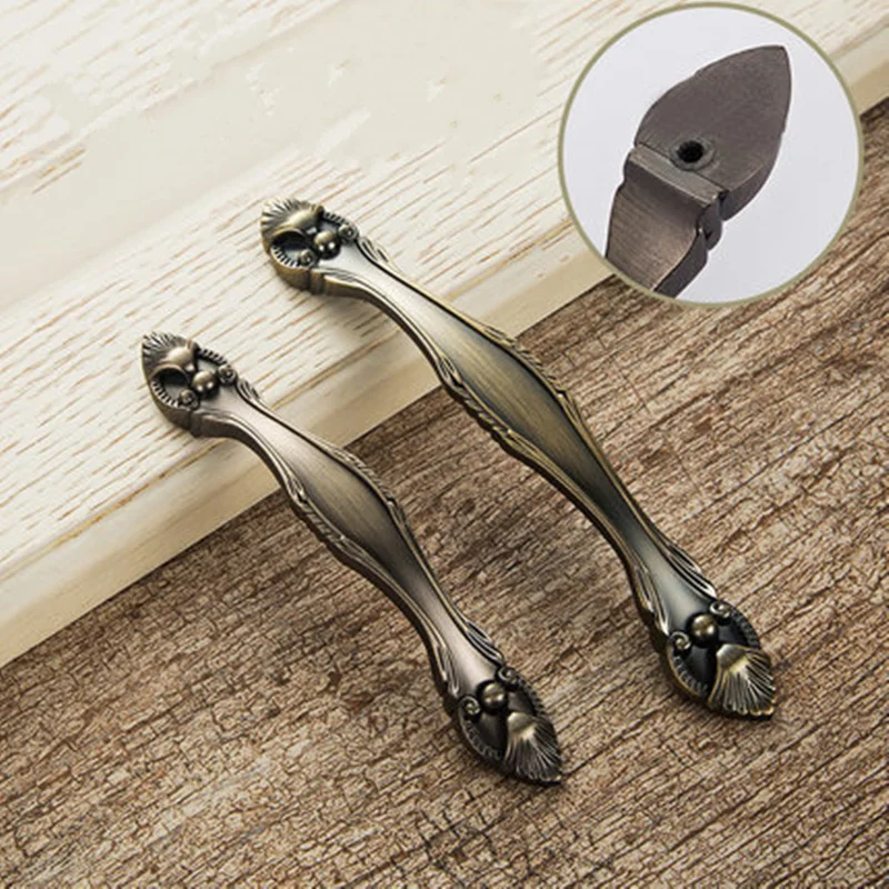 Antique cabinet door handle luxury cabinet door drawer stealth handle Furniture Hardware for home decoration