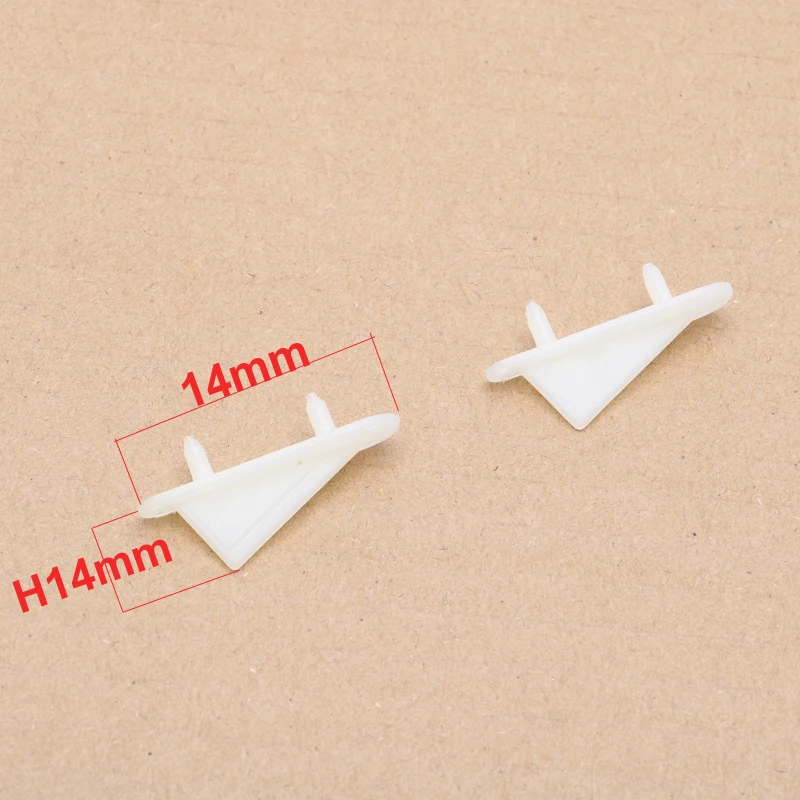 20PCS L40xH14mm L60xH22mm L50xH18mm Nylon Control Horn Wing Tip Protector Protecting Corner DIY for RC Fixed Wing Aircraft