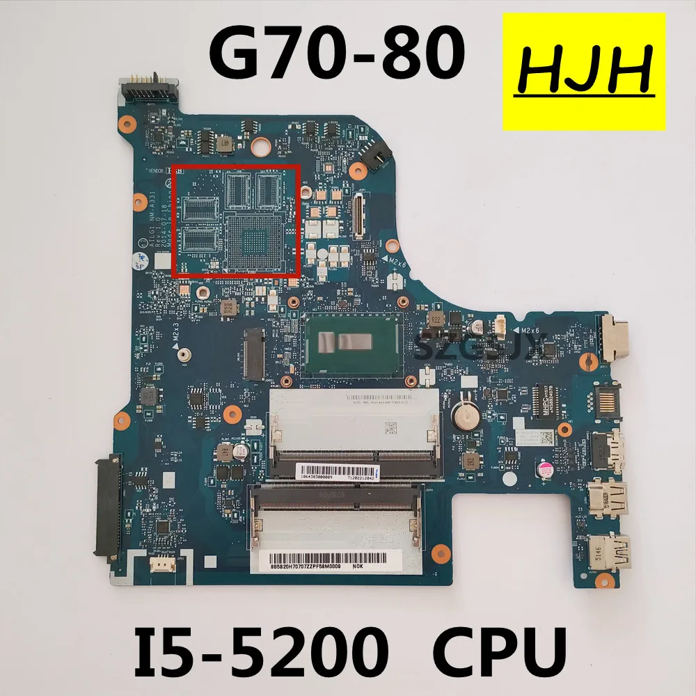 

Материнская плата для ноутбука Lenovo G70-80 Z70-80 Z70-70 с процессором I5 5200U SR23Y DDR3 100% полностью протестирована