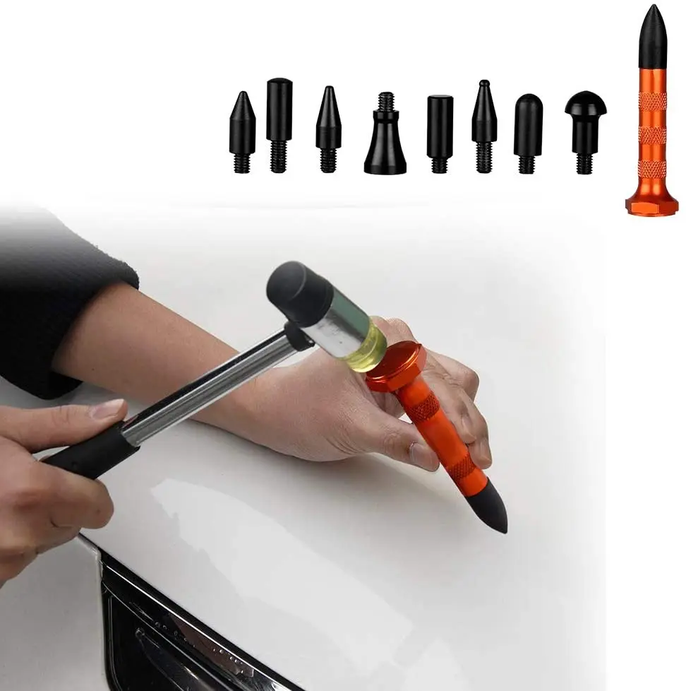 Dent Repair Tool Kits Paintless Dent Removal Tap Down Tools Dent Rubber Hammer Auto Body DIY Dent Fix Tools