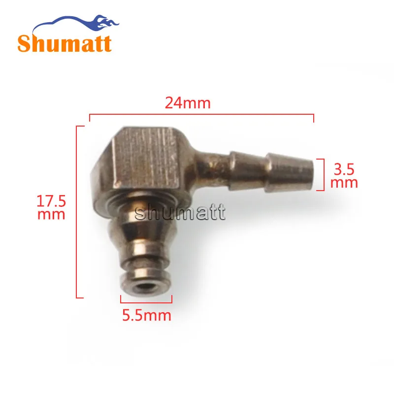 Common Rail Fuel Backflow Pipe Joint Fitting  For 0445110 Series Injection