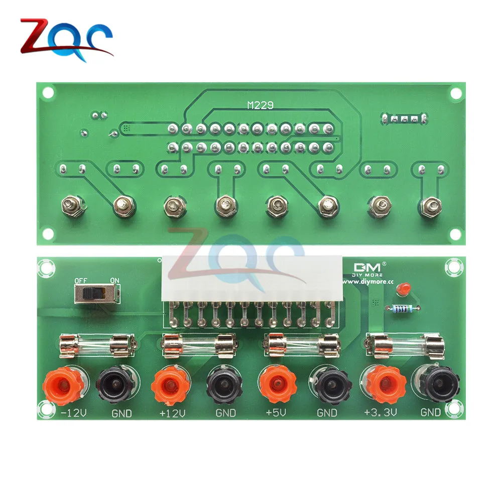 XH-M229 Desktop Computer Chassis Power Supply ATX Transfer Board Power Take off Board Power Output Terminal Module 24Pin