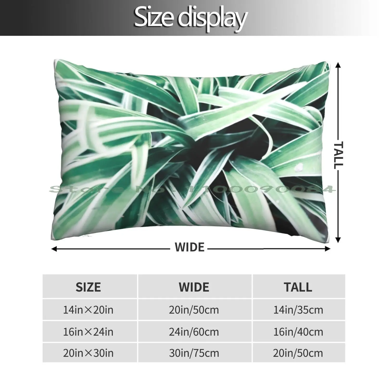 Plantas Celestiales Pillow Case 20x30 50*75 Sofa Bedroom Herbs Shrubs Green Leaves Natures Beauty Greenery Greenhouse Abstract