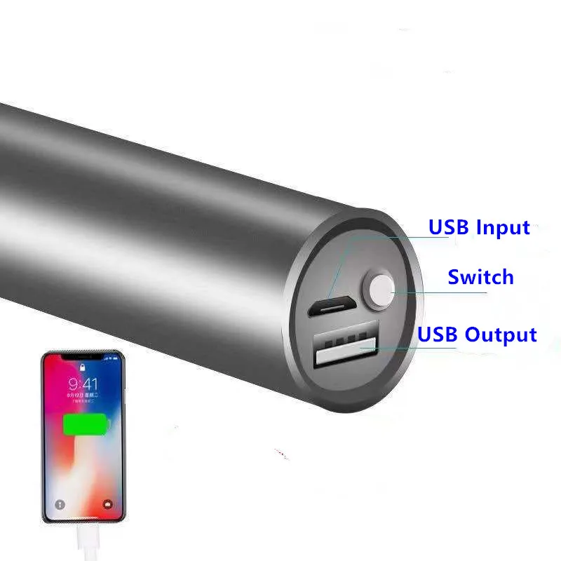 3 In 1 Mini Led Verlichting + Power Bank + Verborgen Camera Infrarood Detector Handheld Lens Detector Voor Hotel Badkamer