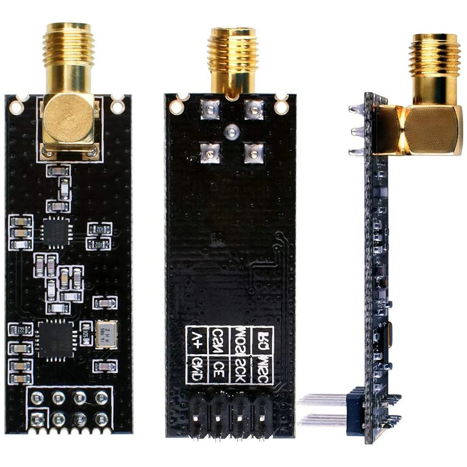 3pcs NRF24L01+PA+LNA RF Transceiver Module with Antenna 2.4 GHz 1100m + 3pcs NRF24L01Breakout Adapter On-Board 3.3V Regulator