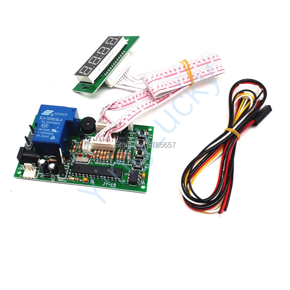 Power Timer Controller Board JY-15B 40ซม.สีขาว Lead Core,ใช้สำหรับเครื่องเลือกตัวรับเหรียญตู้ Vending Machine