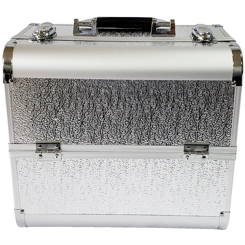 

24 Colors Makeup Box Multi-storey Women Makeup Organizer Box Hand-held Cosmetic Case Professional Nail Art Tool Bin 32*21*25.5cm