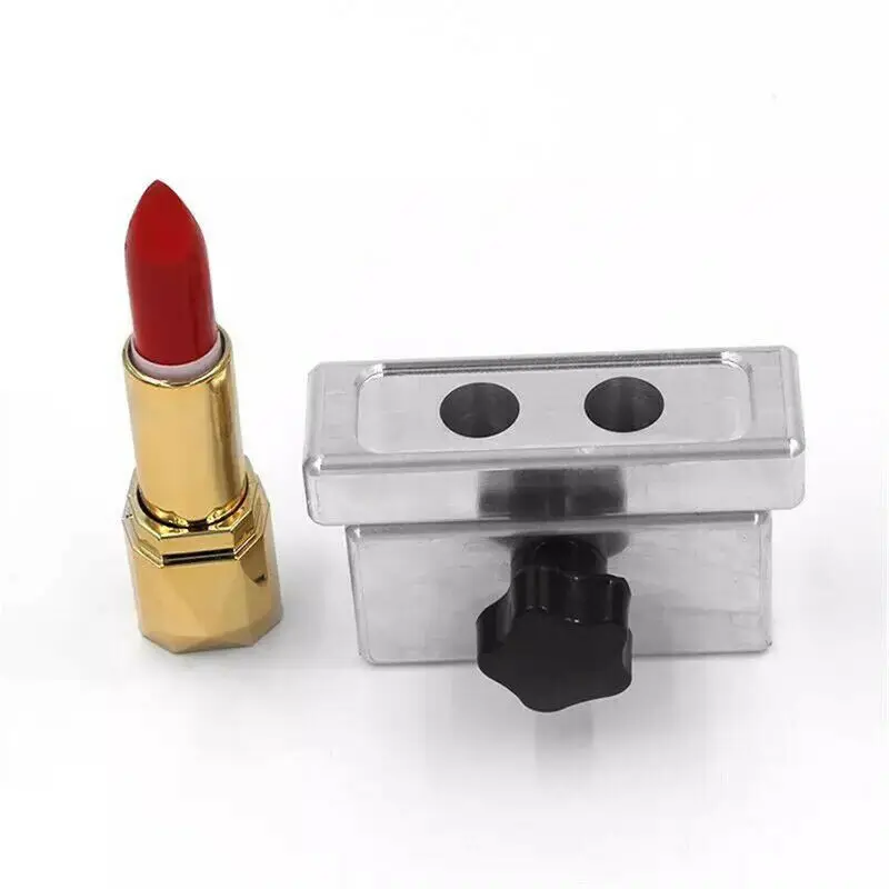 DIY Lipstick Mold Filling Machine 2 Cavities Aluminum 12.1mm Makeup Tool Kit