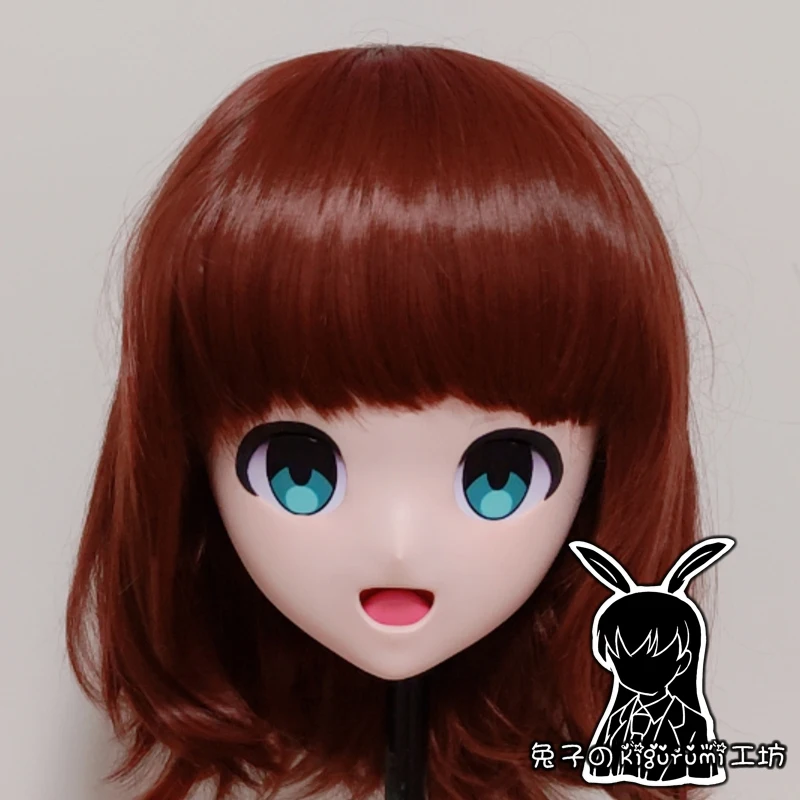 

(RB1271)Customize Handmade Full Head Female/Girl Resin Japanese Cartoon Character Animego Cosplay Kigurumi Mask Crossdresser