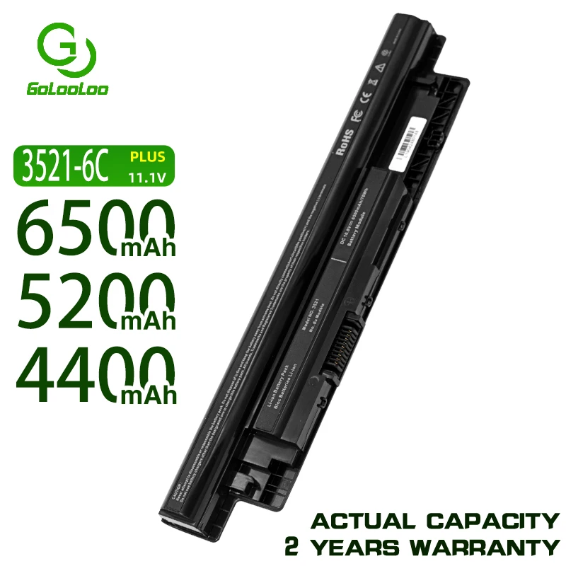 Golooloo 11.1V 6 Cells MR90Y Laptop Battery for DELL Inspiron 3421 3721 5421 5521 5721 3521 3437 3537 5437 5537 3737 5737 XCMRD