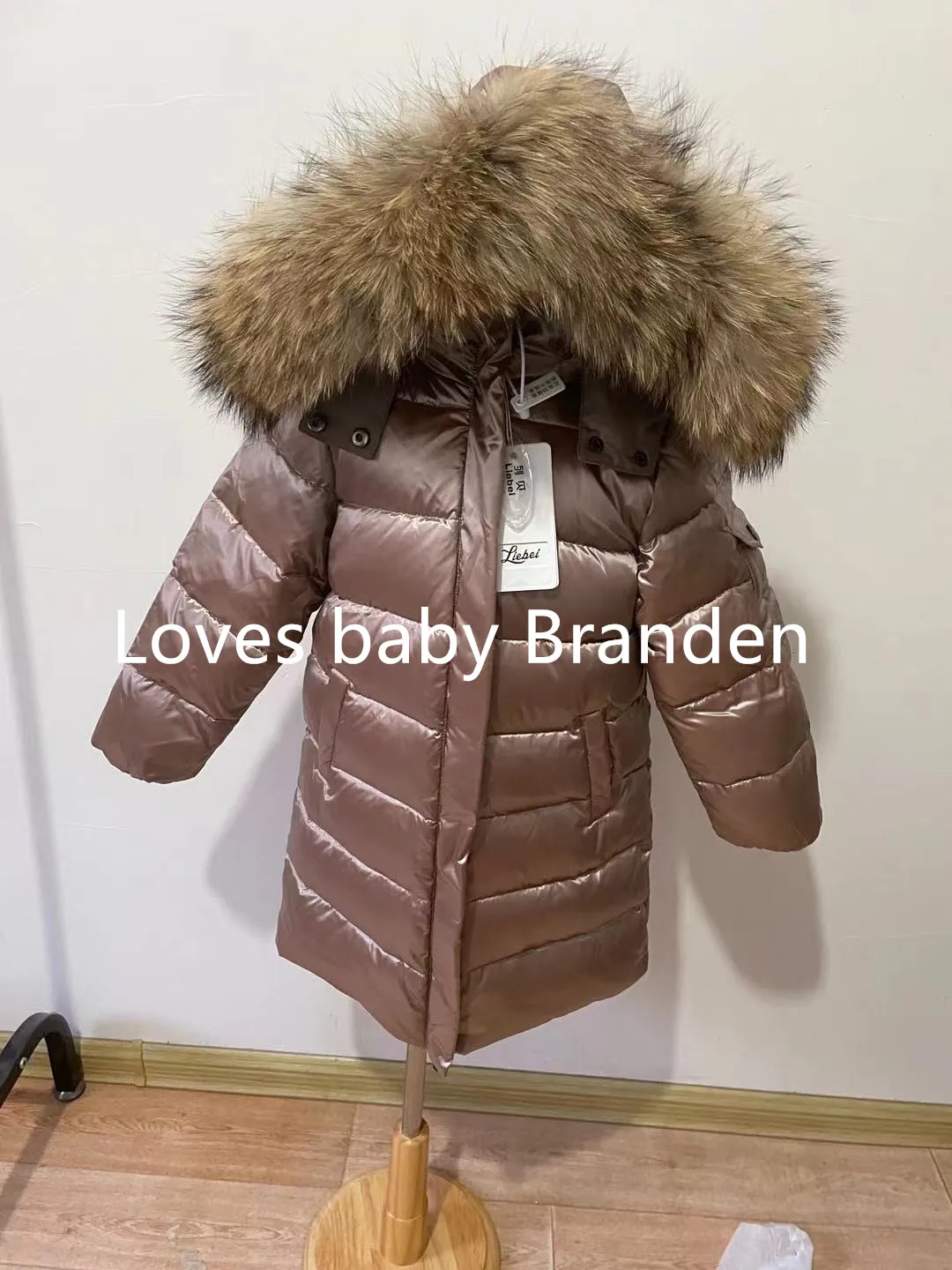 Children Girl Boy Winter Real Fur Thickened Down Jackets 90 Down Long Coat Jacket Overcoat 1-12Y Baby Kids Clothing -30 Outwear