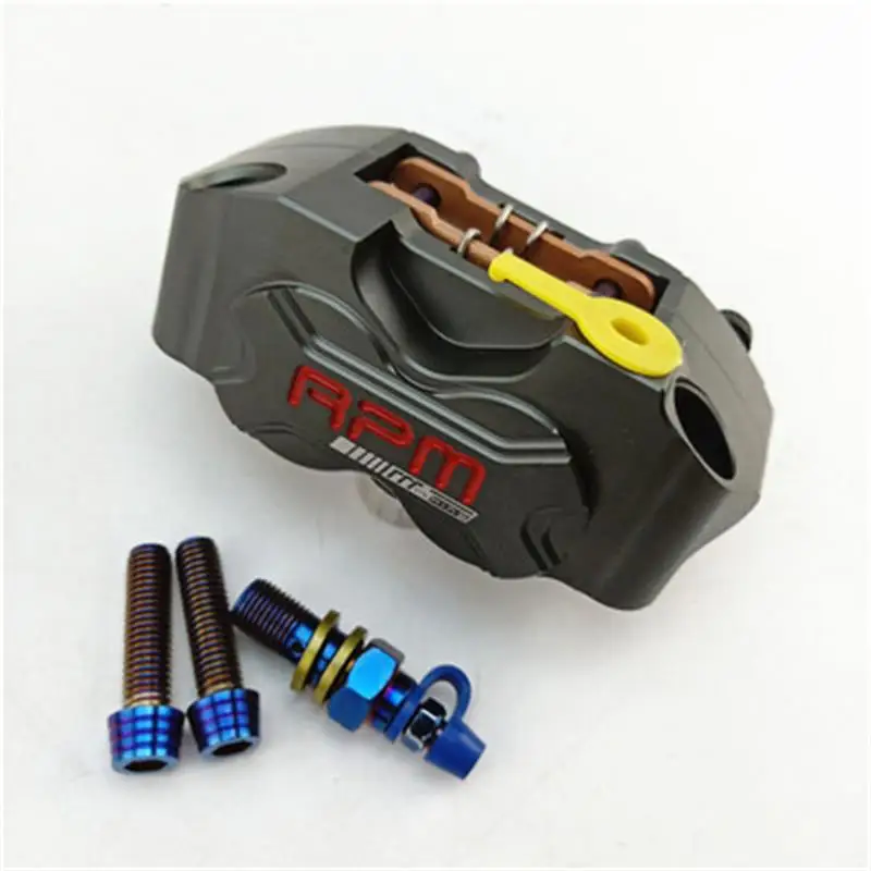 Motorcycle Rpm Brake Caliper Brake Pump 4 Piston 82mm Mounting For Yamaha Kawasaki Scooter Rsz Jog Force Dirt Bike