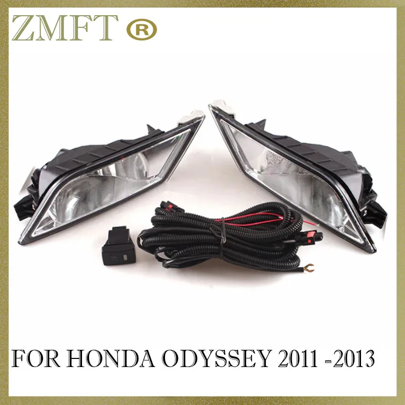 

1Set Car Front Bumper Foglight Fog Lamp Assembly For Honda ODYSSEY 2011 2012 2013 With Switch Wiring Harness Kit