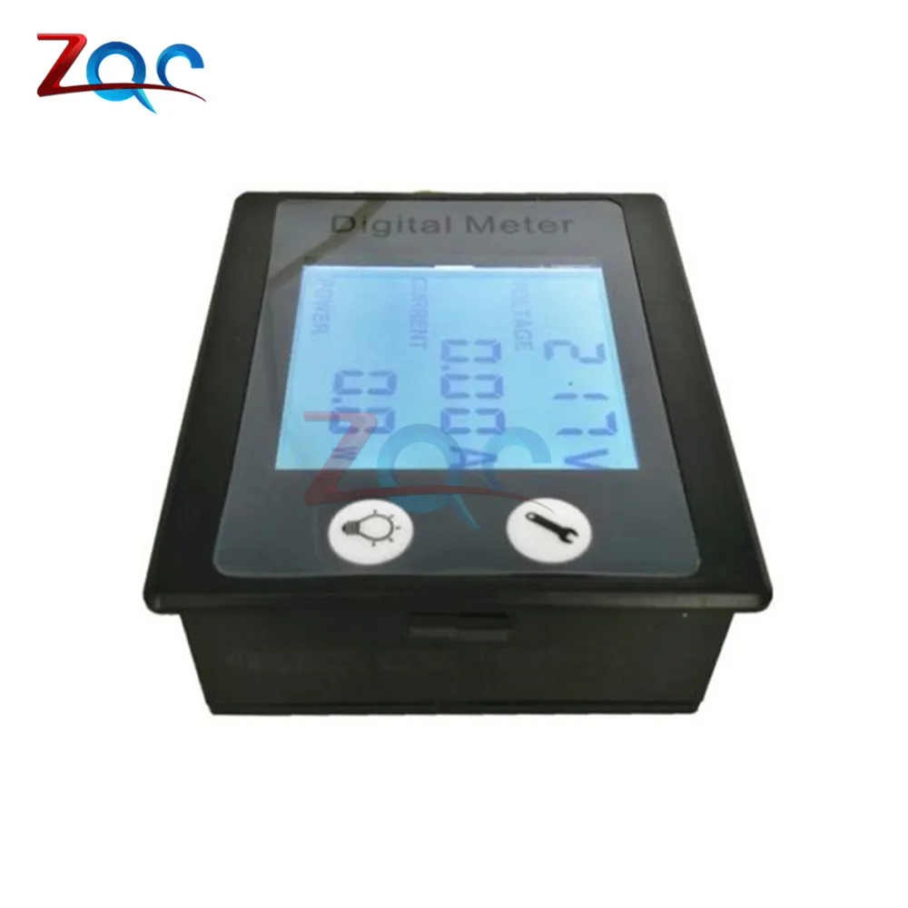 AC 80-260V 100A AC LCD Digital Ammeter Voltmeter Wattmeter Power Energy Voltage Current Meter Gauge STN LCD Backlight 110V 220V