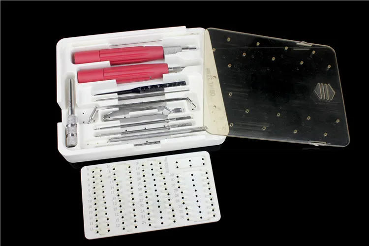 Instrumentos ortopédicos médicos 2,5 juego de instrumentos de uñas huecas compresión sin cabeza caja de instrumentos de tornillo de hueso hueco sintetizadores AO