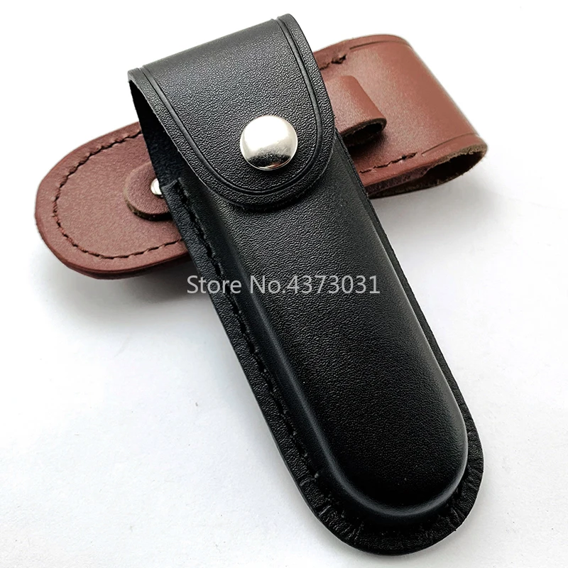 Black/brown Folding Knife Sheath Holster Leather Knife The First Floor Leather Knife Sheath For Swiss knife