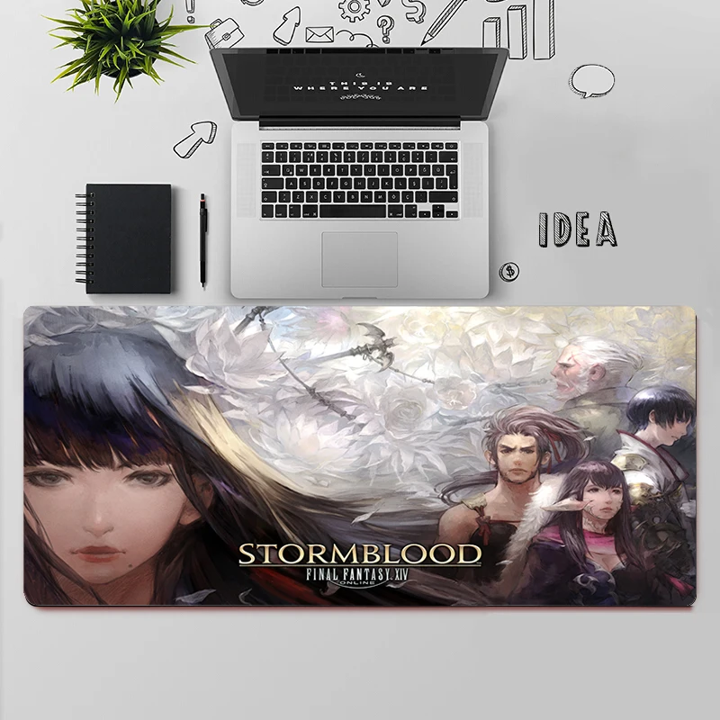 Gaming Mouse Pad Large Mouse Pad PC Gamer Computer Mouse Mat Final Fantasy XIV Online Big Mousepad Keyboard Desk Mat Mause Pad