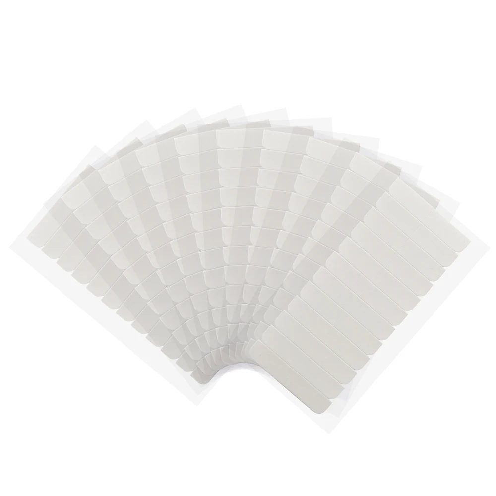 Cinta de extensión de cabello sin brillo, cinta de repuesto impermeable, pestañas para cinta en extensión de cabello, peluca de encaje, 10x12 piezas