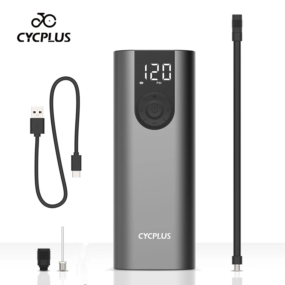 CYCPLUS A8 elektryczna pompa rowerowa inteligentna pompka przenośna Mini sprężarka powietrza 2600mAh akumulator typu c pompa portowa do samochodu