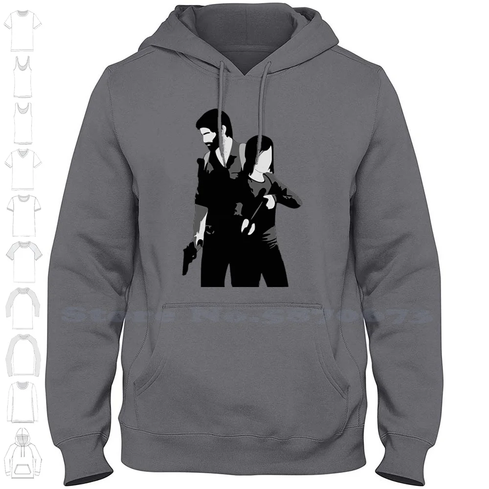 The Last Of Us Long Sleeve Hoodie Sweatshirt The Last Of Us Ellie Joel The Last Of Us 2 Video Game The Last Of Us Joel And Ellie