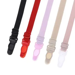 5pcs Women Elastic Band Non-Slip Adjustable Bra Straps Holder with Clip