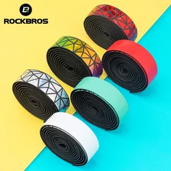 ROCKBROS – ruban de guidon pour vtt et cyclisme sur route, en PU Eva épais de 2.3MM, antidérapant, résistant à l'usure, sangle de poignée antichoc, accessoires de vélo