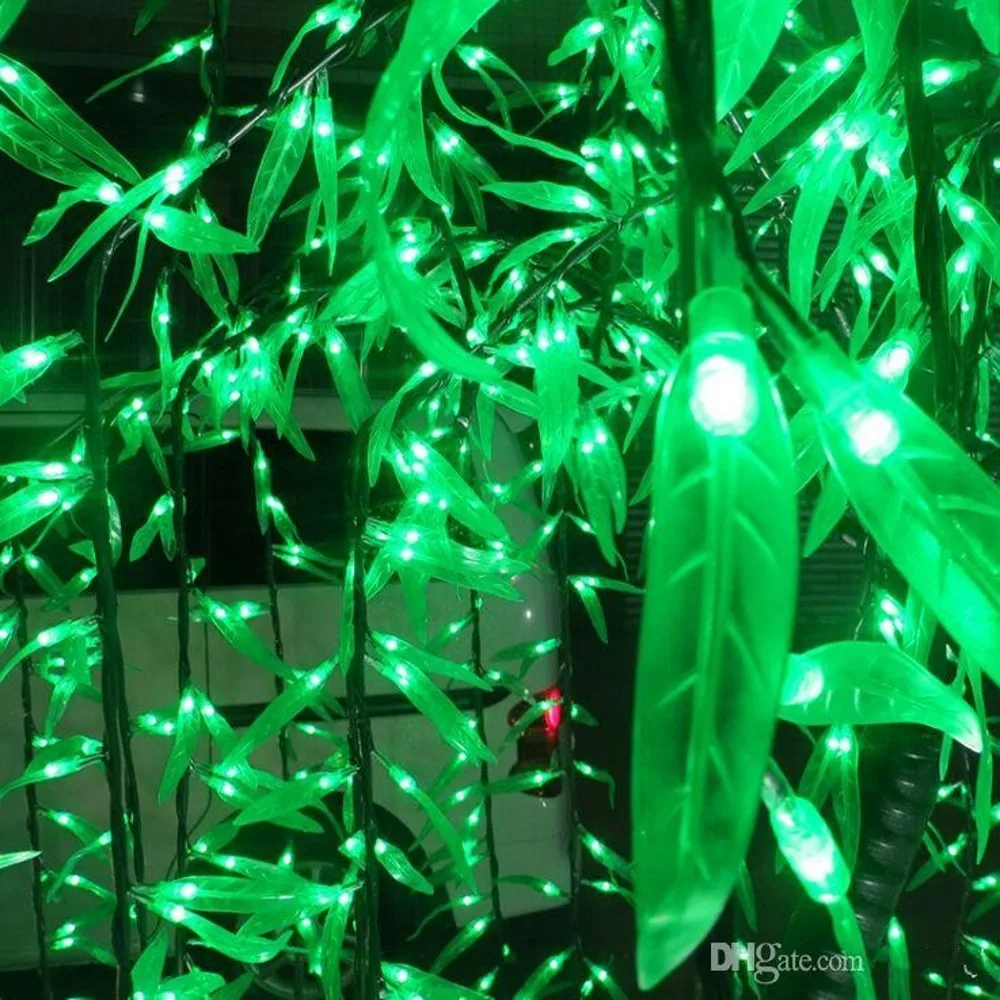 Imagem -06 - Led Artificial Salgueiro Chorando Árvore Luz Uso ao ar Livre 1152 Peças Leds 2m Altura à Prova de Chuva Decoração de Natal Árvore