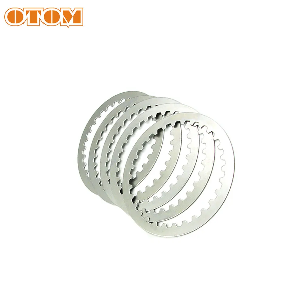 OTOM Motorcycle 5 Pcs Clutch Steel Sheet Plates Engine Friction Disc For ZONGSHEN NC250 250cc Motocross Accessories Dirt Bikes