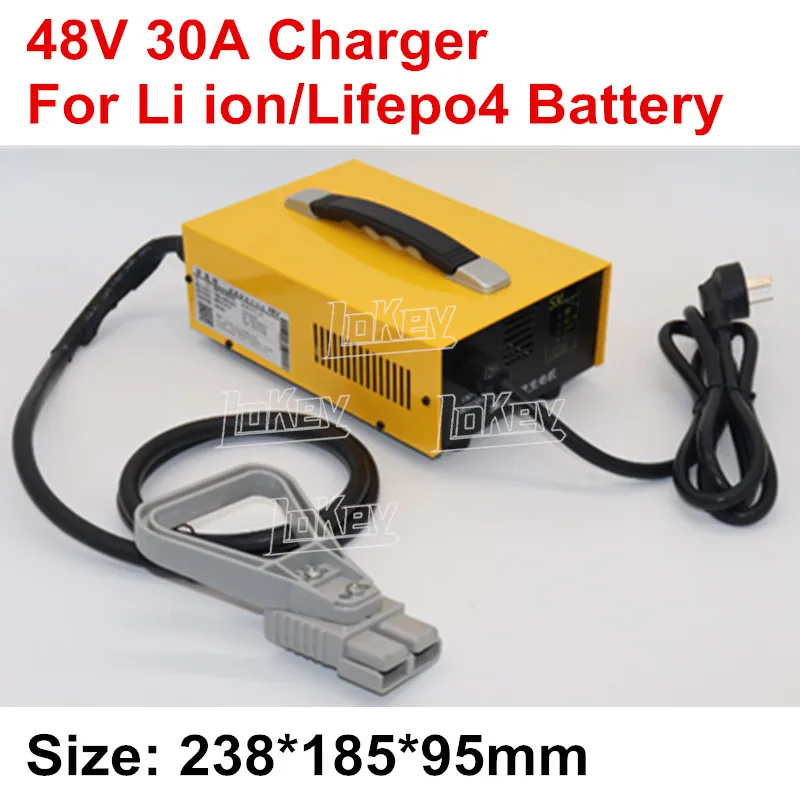 

48V 30A fast smart charger 13S 54.6V 14S 58.8V lipo 16S 58.4V 15S 54.8V lifepo4 for Lithium Li-ion Lipo Lifepo4 battery charger