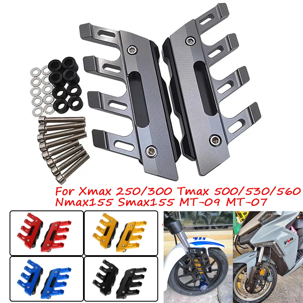 Motorcycle Front Fender Protector Guard Mudguard Sliders For Yamaha Xmax 250/300 Tmax 500/530/560 Nmax155 Smax155 MT-09 MT-07