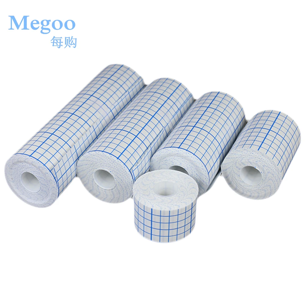 1Roll Breathable Medical Adhesive Non-woven Tape Wound Dressing Plaster Fixation Tape  Anti-allergic White Patches Bandage