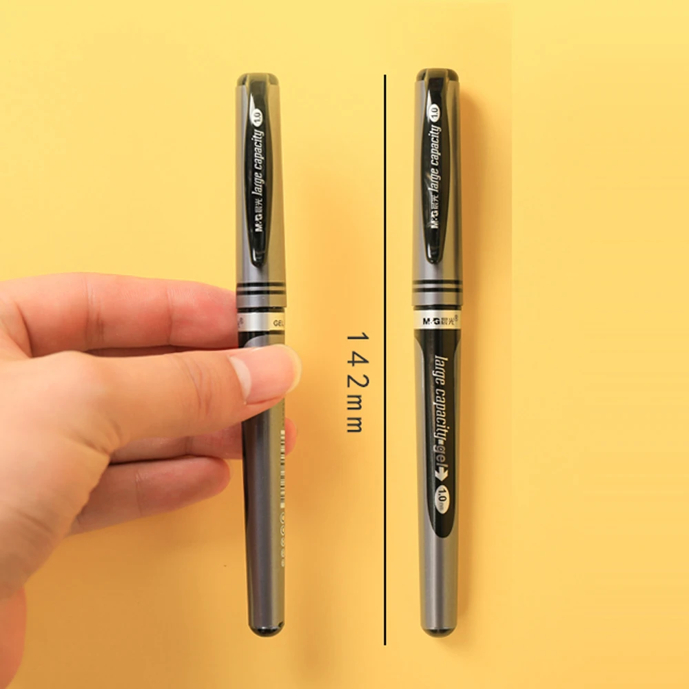 1pc M&G AGP13604 1.0mm Pen Pipe Black Gel Ink Rolling Ball Point Pen Grey Color