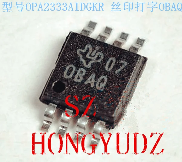 MeiMxy 10PCS OPA2333 OPA2333AIDGKR MSOP8 OBAQ OPA2333A  IC OPAMP ZERO-DRIFT 2CIRC 8VSSOP