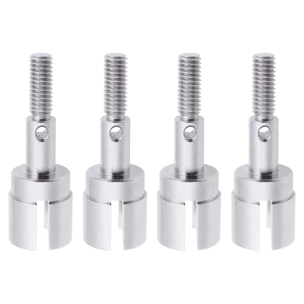 4PCS Stainless Steel 02033 Wheel Stub Axle for 1/10 Redcat HSP Exceed Rc Hobby Car Truck Spare Parts