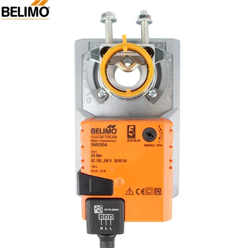 Imagen 2 del producto BELIMO 20NM SM230A 220V Actuador de amortiguador para ajustar el amortiguador de aire en ventilación Actuador giratorio HRV ERV de ventilación de aire en stock OEM