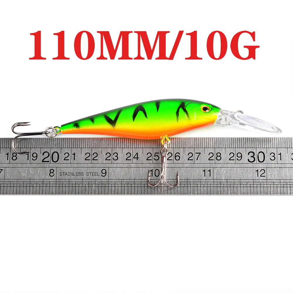 1 adet japonya Minnow balıkçılık Lures 110mm 10g Crankbait sert yem Isca yapay Lures Swimbait balık Wobblers Pesca olta takımı