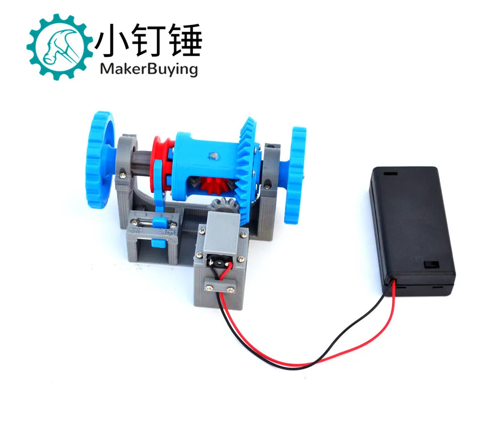 3D18 automobile differential gear differential lock transmission structure principle model teaching aid 3D printing science make