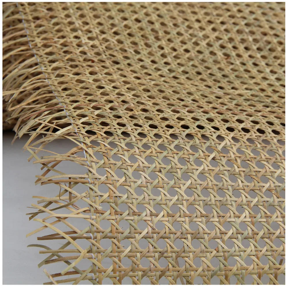 

Natural Indonesian Real Rattan Cane Webbing Furniture Chair Table Background Wall Decor Material 40CM 45cm 50cm 60cm 71cm Wide